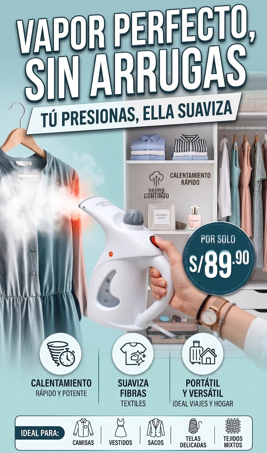 Plancha a vapor